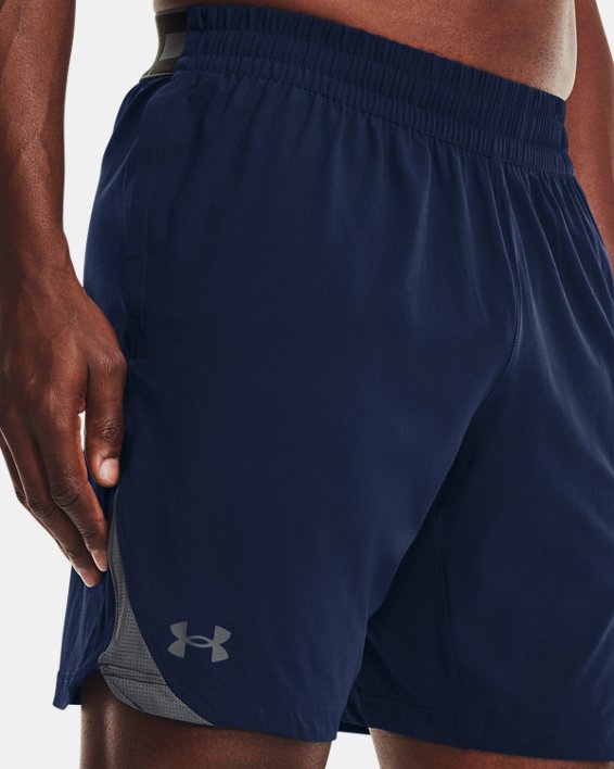 Men's UA Elevated Woven 2.0 Shorts, Navy, pdpMainDesktop image number 3